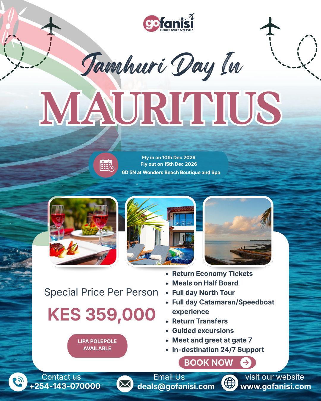 Jamhuri Day in Mauritius package