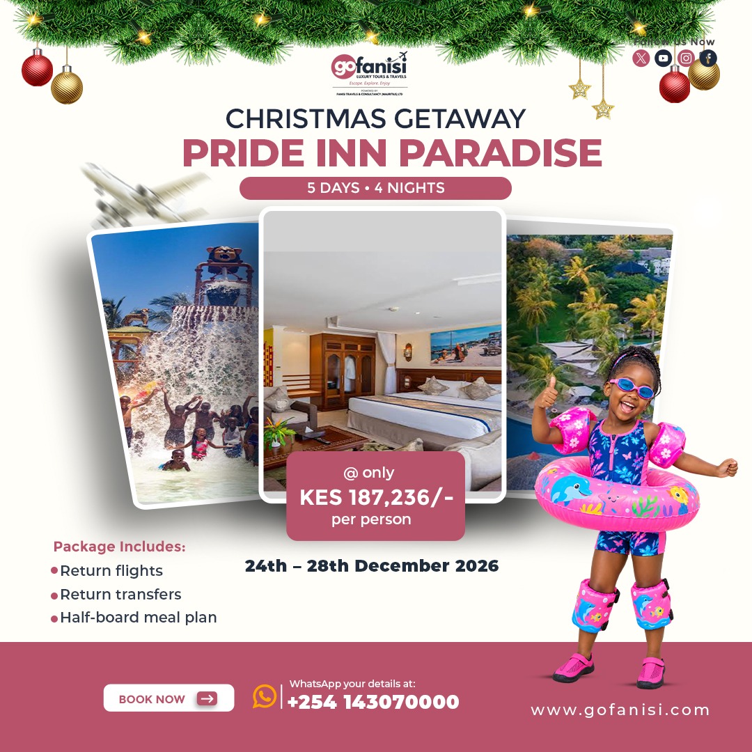 Christmas at Pride Inn Paradise, travel by flight